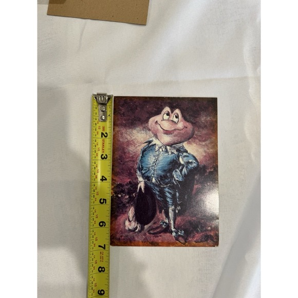 Mr. Toad Blue Boy Disneyland Gallery Art Card 1982 Framed Mr Toad's Wild ride - Picture 14 of 16